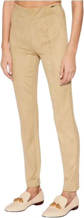 Guess Maya Suede Leggings Beige Super Slim Beige Dames - Foto 4