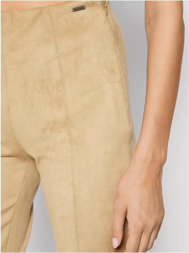 Guess Maya Suede Leggings Beige Super Slim Beige Dames - Foto 3