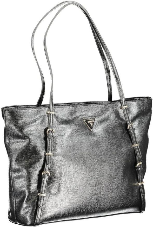 Guess Zwarte Polyurethaan Handtas Herfst Winter Stijl Black Dames - Foto 2