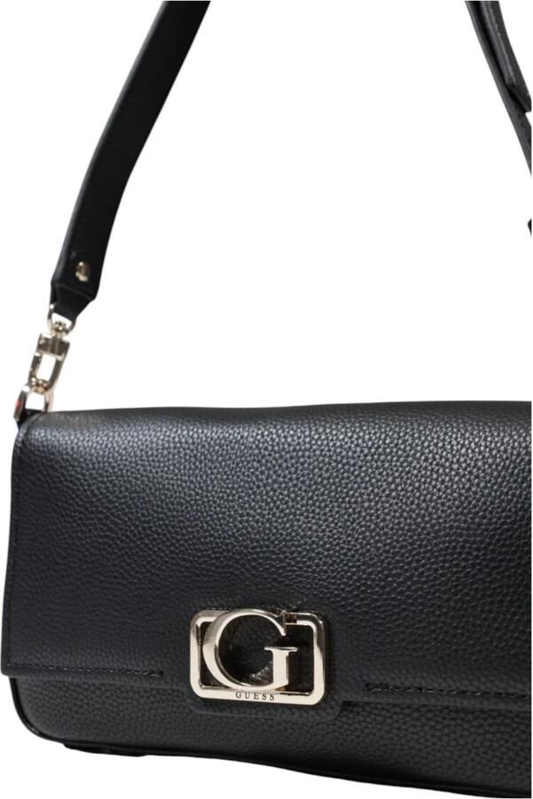 Guess Zwarte Handtas met Automatische Sluiting en Zakken Black Dames - Foto 7