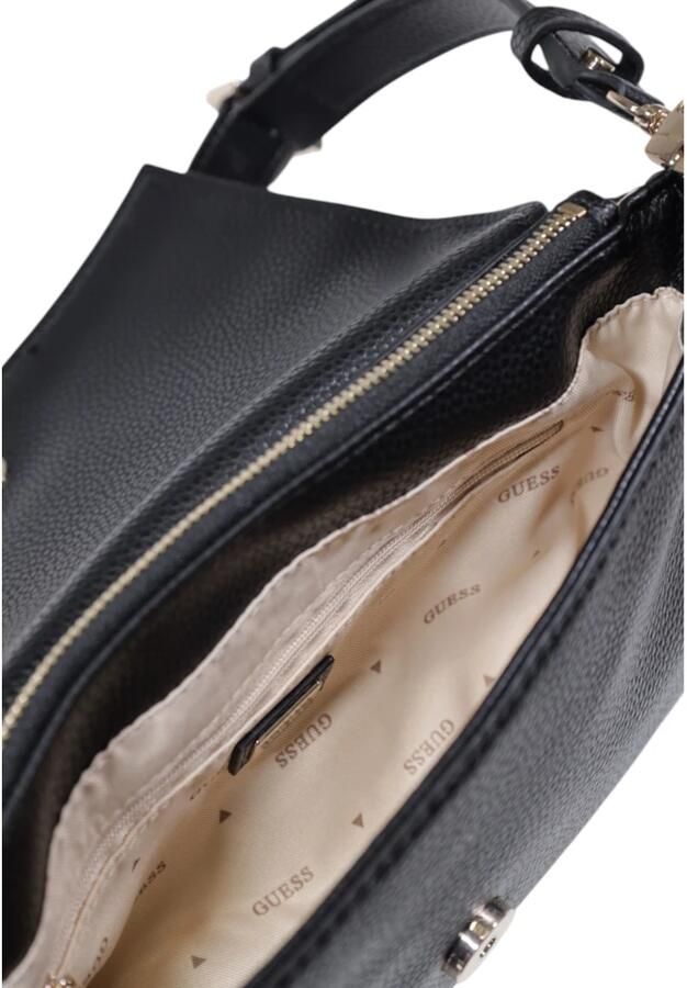 Guess Zwarte Handtas met Automatische Sluiting en Zakken Black Dames - Foto 5