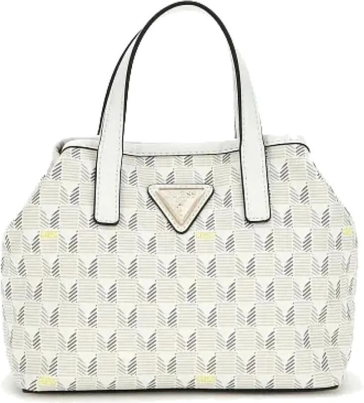 Guess Mini G Wave Tote Handtas White Dames - Foto 3