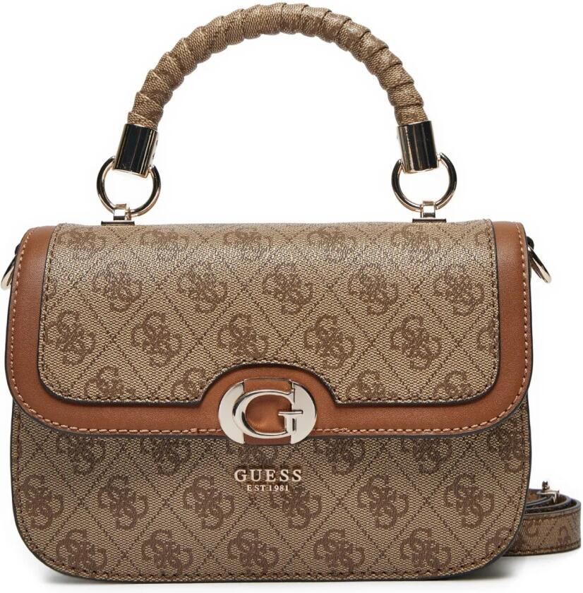 Guess Latte Logo Brown Schoudertas Brown Dames