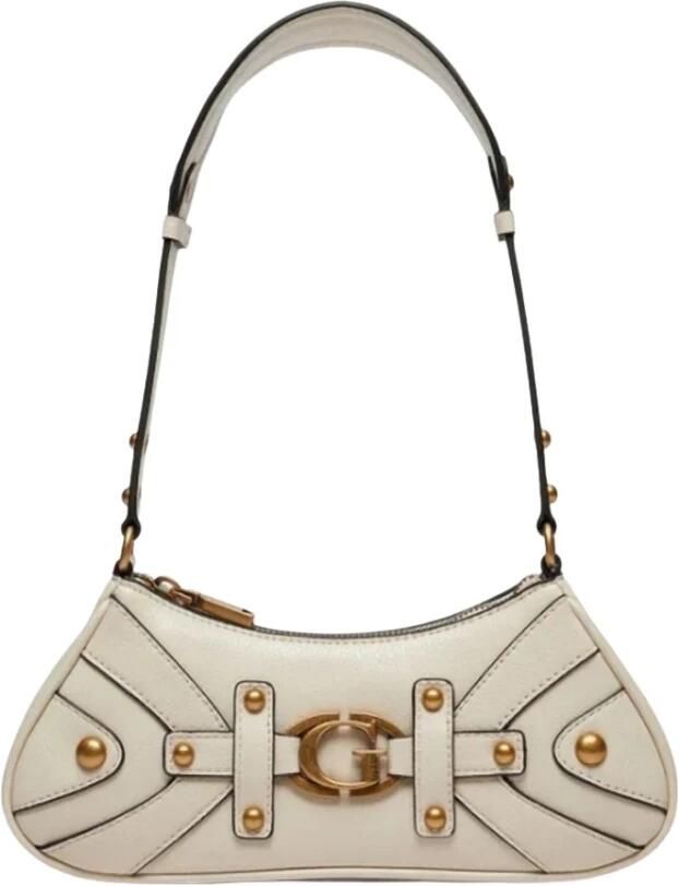Guess Mini Topzip Schoudertas Beige Dames - Foto 5