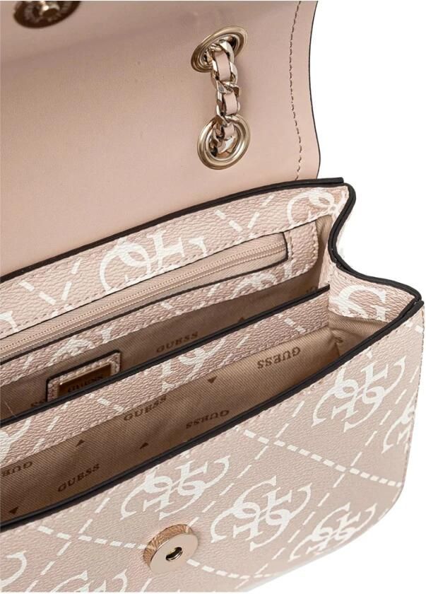 Guess Moderne Beige Schoudertas met Gouden Details Beige Dames - Foto 2