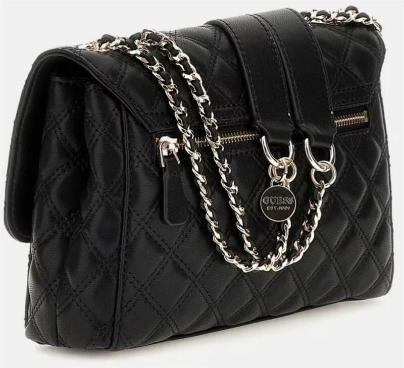 Guess Modieuze Schoudertassen met Meerdere Compartimenten Black Dames - Foto 3