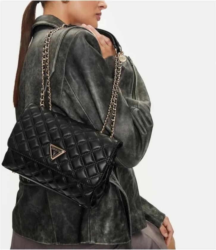 Guess Modieuze Schoudertassen met Meerdere Compartimenten Black Dames - Foto 2