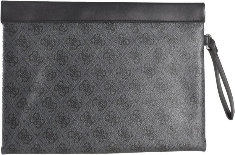 Guess Monogram PU leren clutch Zwart Gray Heren - Foto 2