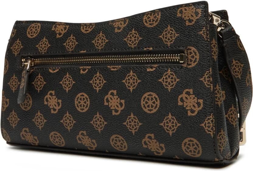 Guess Monogram Schoudertas Bruin Logo Brown Dames - Foto 3