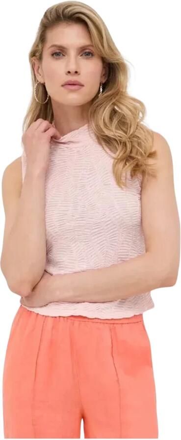 Guess Mouwloos Stretch Top Rozen Slim Fit Pink Dames - Foto 3