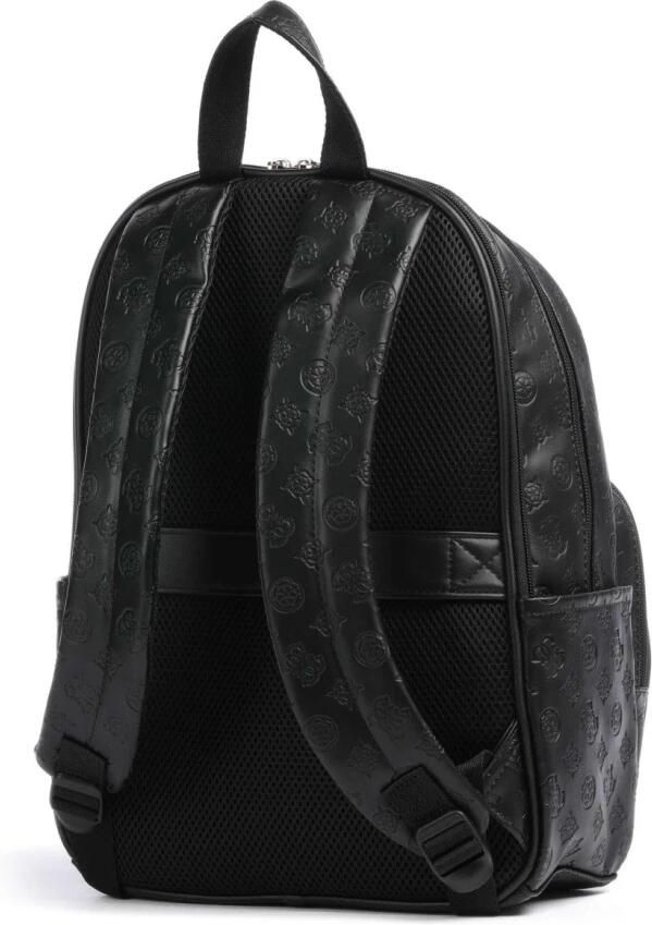 Guess Multi Logo Rugzak Zwart PU Leer Black Unisex - Foto 2