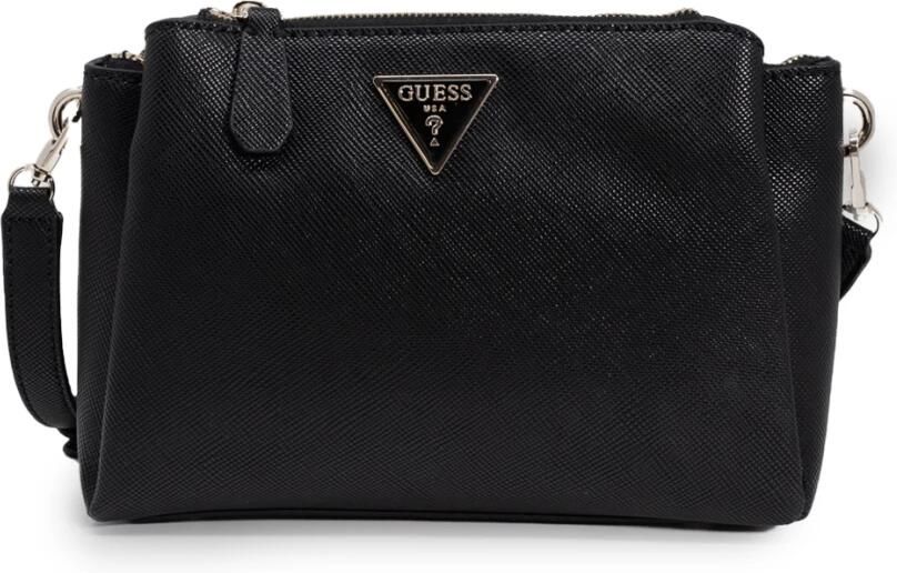 Guess Zwarte Polyethyleen Handtas Herfst Winter Collectie Black Dames - Foto 6