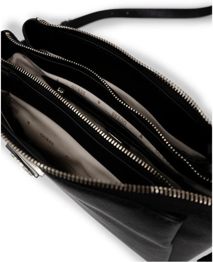 Guess Zwarte Polyethyleen Handtas Herfst Winter Collectie Black Dames - Foto 2