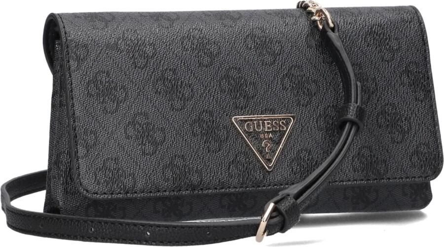 Guess Crossbody bags Noelle Xbody Flap Organizer in donkergrijs - Foto 4