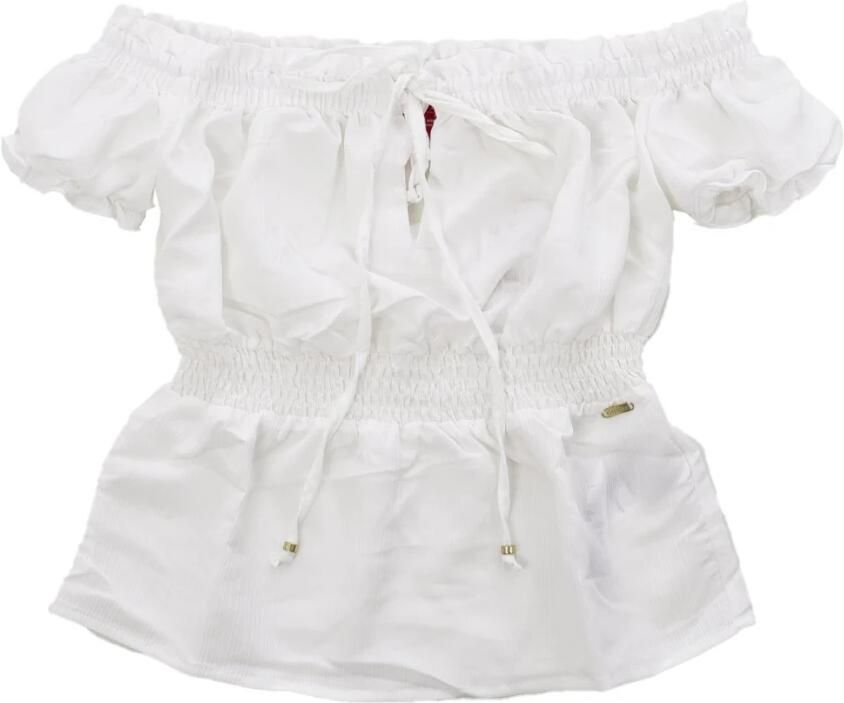 Guess Off-Shoulder Top White Dames