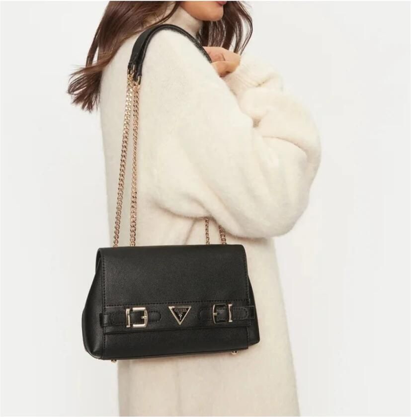 Guess Omzetbare Eco Schoudertas Black Dames