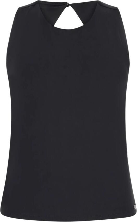 Guess Zwarte Mouwloze Geknoopte Top Black Dames - Foto 3