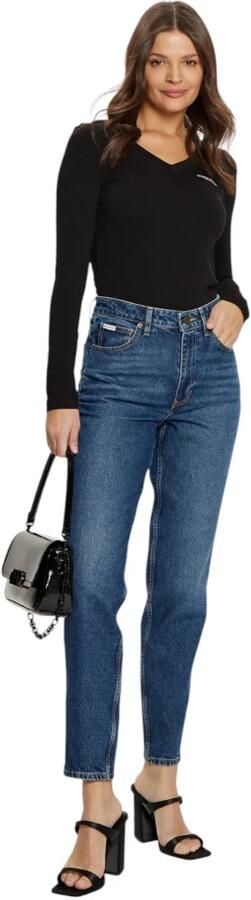 Guess Organisch katoenen longsleeve slim fit T-shirt Black Dames - Foto 4