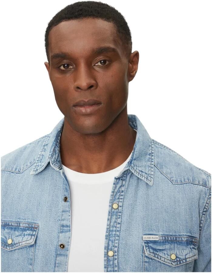 Guess Overhemd Lange Mouw M5RH55 D5M82-GJER LIGHT HERITAGE