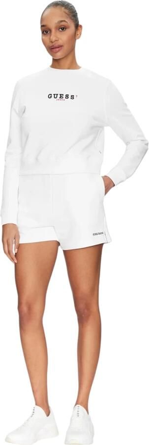 Guess Organische Katoen Dames Shorts Regular Fit White Dames - Foto 4