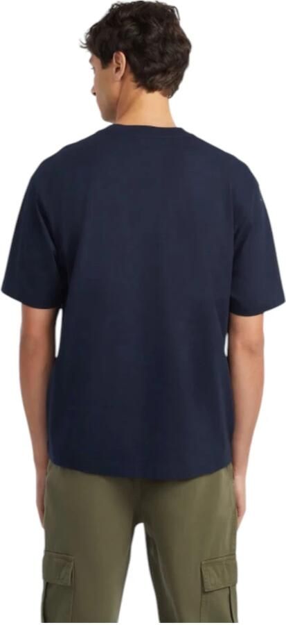 Guess Oversized Jersey T-shirt van Biologisch Katoen Blue Heren - Foto 2