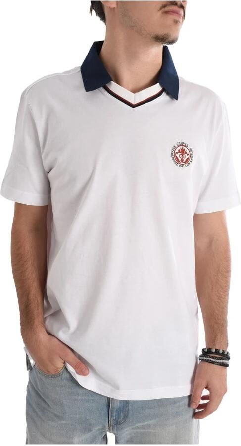 Guess Polo Shirt met geborduurd logo White Heren
