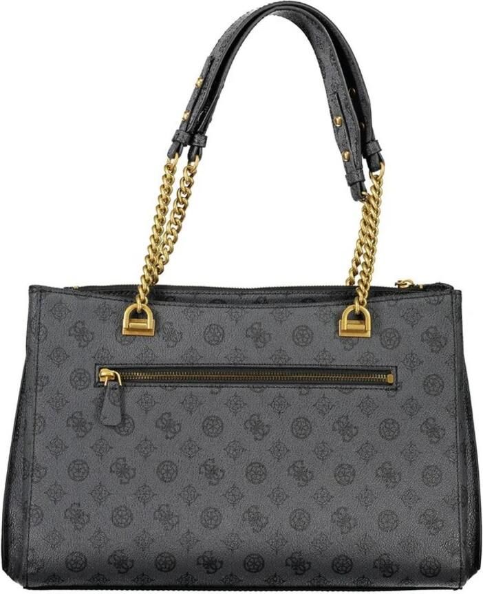 Guess Zwarte polyethyleen schoudertas met meerdere compartimenten Black Dames