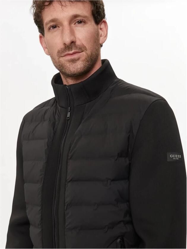 Guess Regular Fit Gewatteerde Jas Black Heren - Foto 4