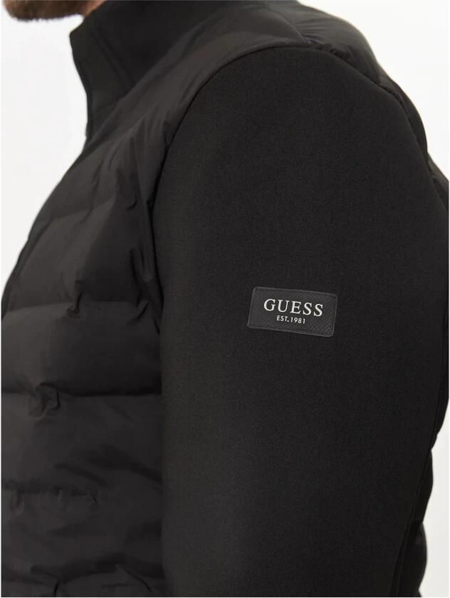 Guess Regular Fit Gewatteerde Jas Black Heren - Foto 3