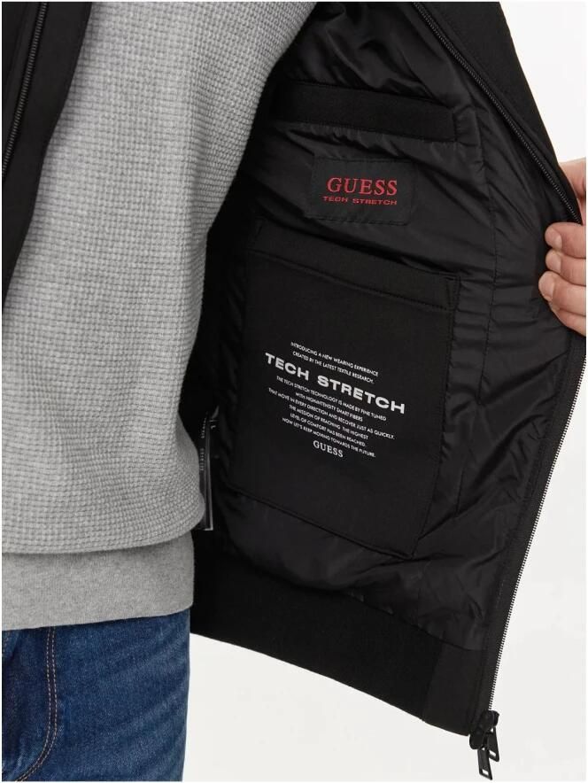 Guess Regular Fit Gewatteerde Jas Black Heren