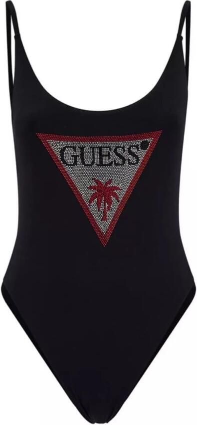 Guess Rhinestone One Piece Kostuum Black Dames - Foto 2