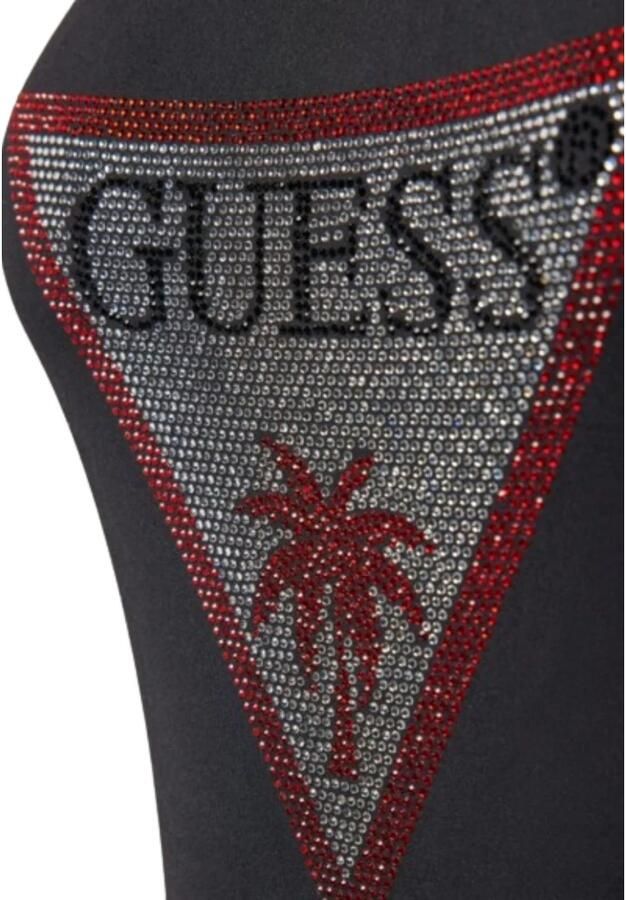 Guess Rhinestone One Piece Kostuum Black Dames