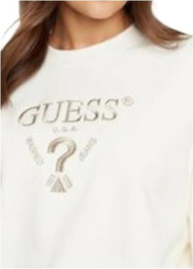 Guess Roberta Sweatshirt met decoratieve logoprint White Dames