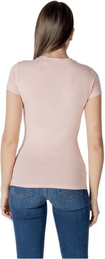 Guess Roze Korte Mouw T-shirt voor Vrouwen Pink Dames