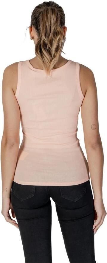Guess Roze Mouwloze Tanktop met Print Pink Dames