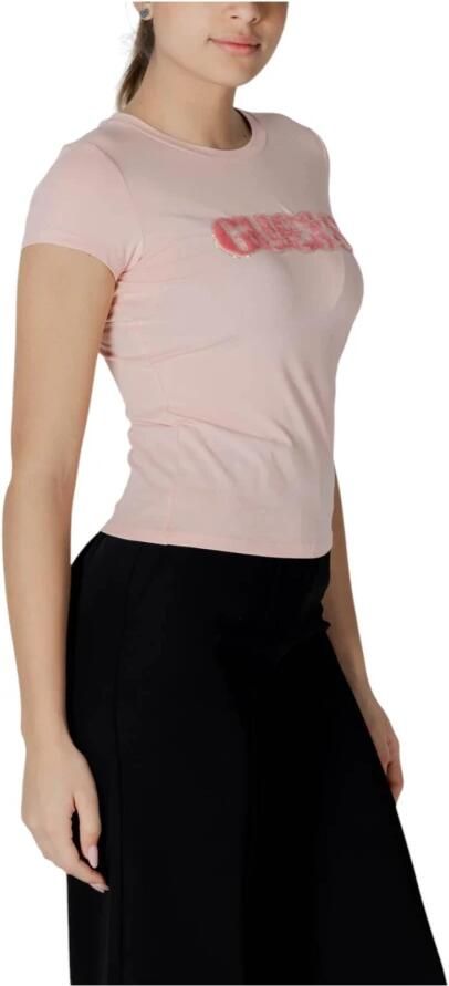 Guess T-shirt Korte Mouw T-shirt logo en cheveux de poney femme R5