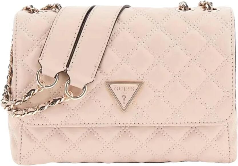 Guess Crossbody bags Giully 2 Cmprtmnt Cnvrtble Flp in poeder roze