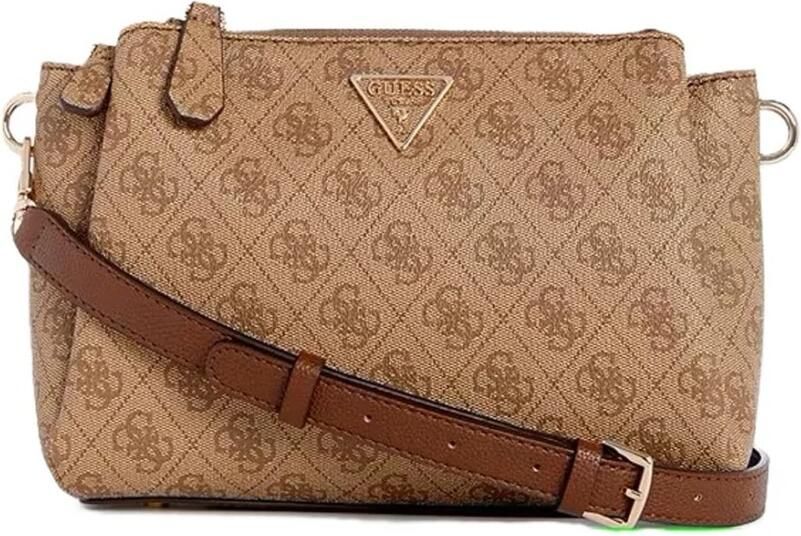 Guess Gestructureerde polyurethaan handtas voor vrouwen Beige Dames - Foto 3