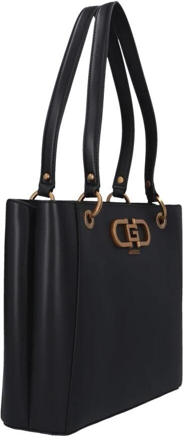 Guess Zwarte Dames Handtas Fleet Stijl Black Dames - Foto 3