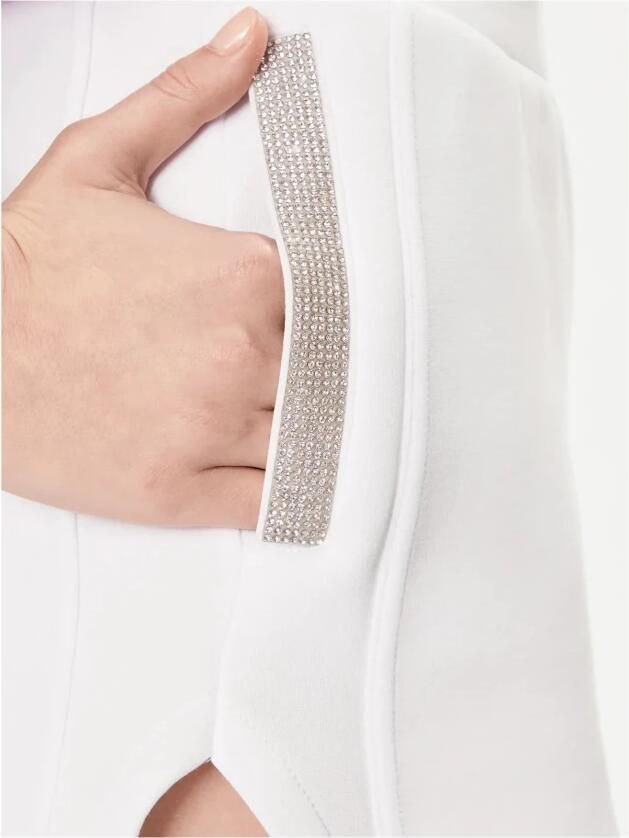 Guess Sequin Shorts White Dames - Foto 3