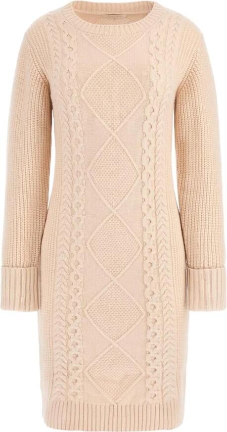 Guess Knielange gebreide jurk met kabelpatroon model 'SERENA'