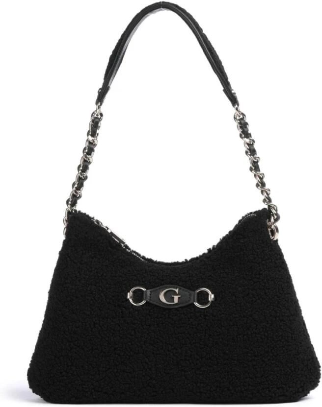 Guess Sherpa Aslia Schoudertas Zwart Black Dames - Foto 3