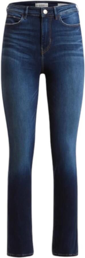 Guess Blauwe effen dames jeans met ritssluiting en knoopsluiting Blue Dames - Foto 4