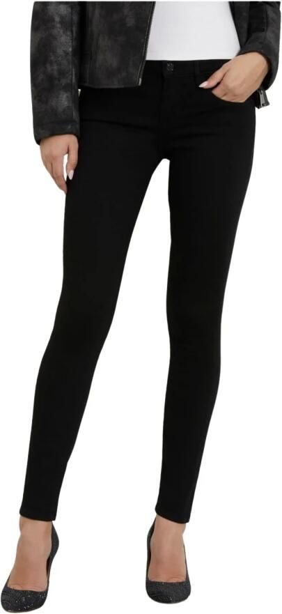 Guess Skinny Fit Annette Jeans Zwart Denim Black Dames - Foto 3