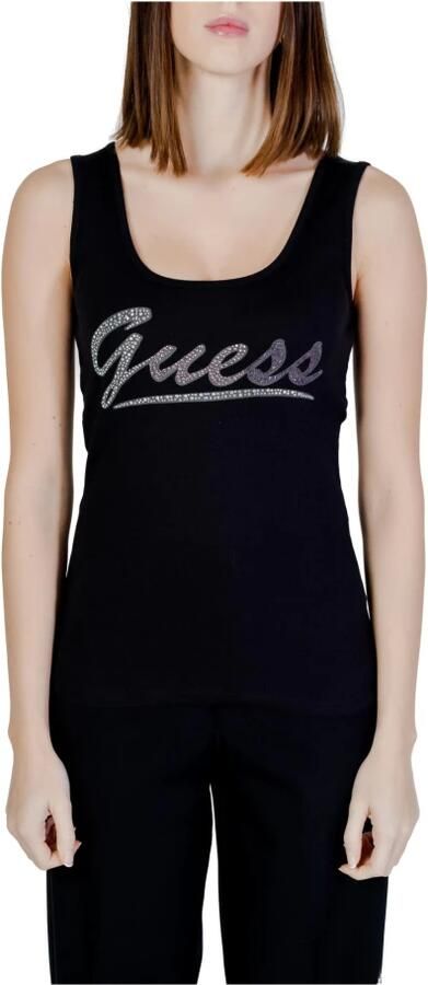 Guess Zwart T-shirt oor rouwen Black Dames - Foto 2