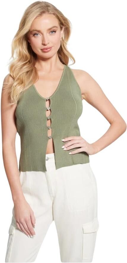Guess Sleeveless Tops Green Dames - Foto 3