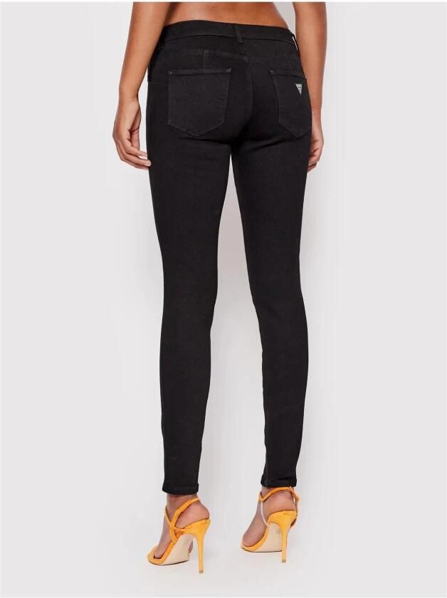 Guess Slim Donker Denim Skinny Jeans Black Dames - Foto 2