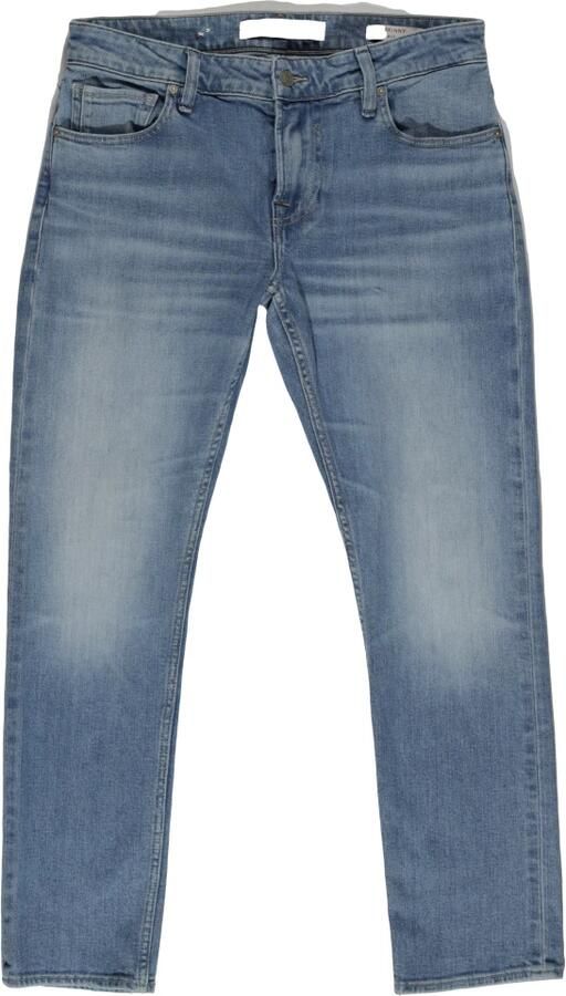 Guess Lichtblauwe Skinny Jeans met Gewassen Effect Blue Heren