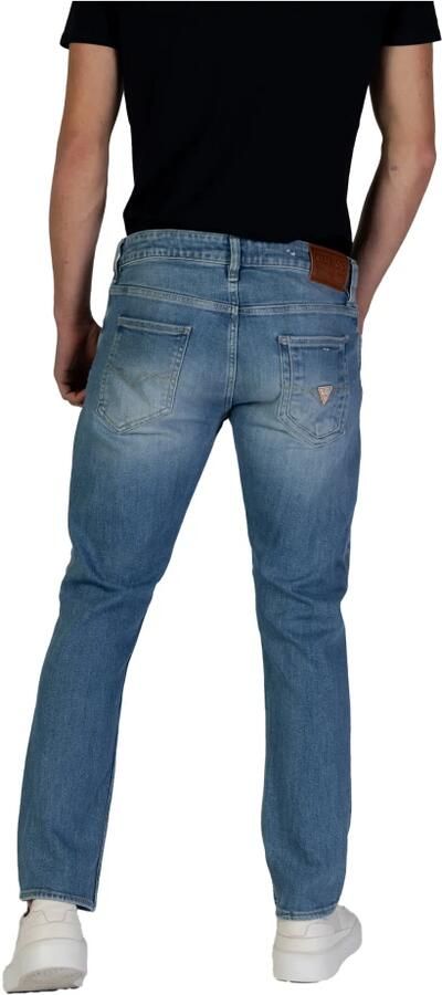 Guess Lichtblauwe Skinny Jeans met Gewassen Effect Blue Heren - Foto 3