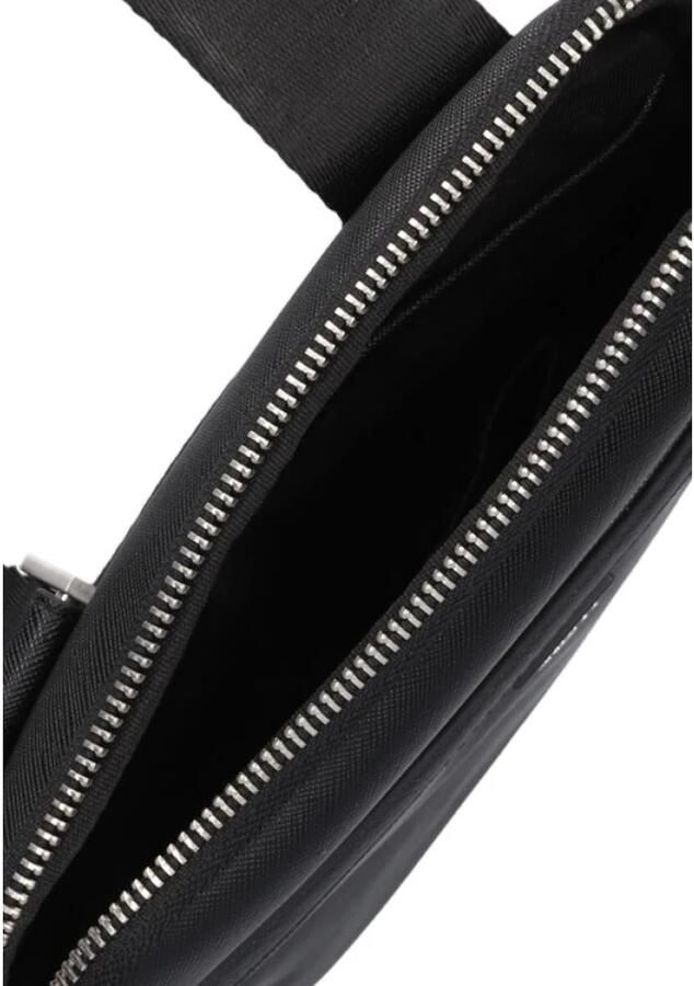 Guess Certosa Xbody Flat Saffiano Zwarte Schoudertas Black - Foto 7